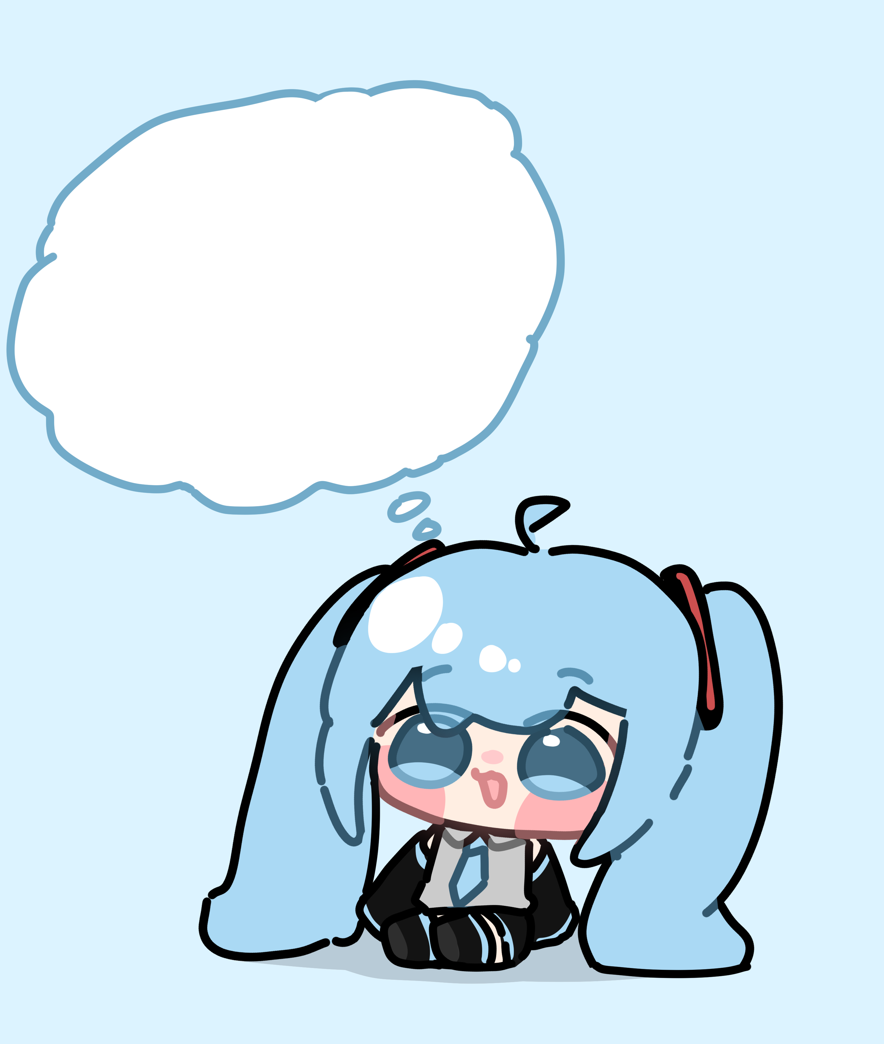 미쿠 말풍선 프레임